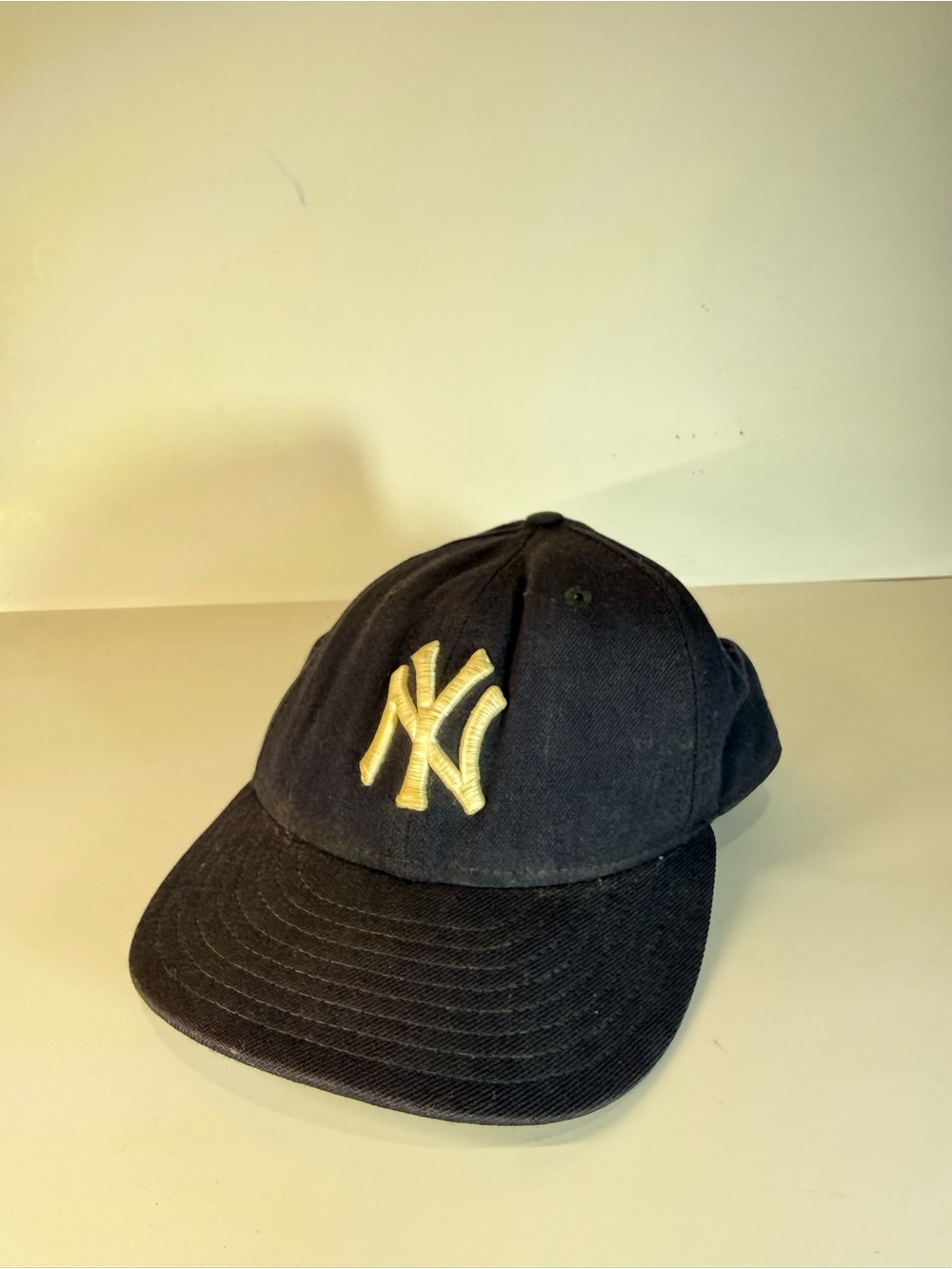 New Era Navy and Beige 59FIFTY Fitted Baseball Cap
